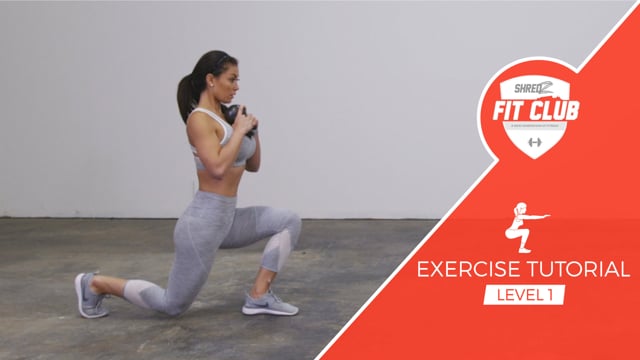 Kettlebell Goblet Reverse Lunge